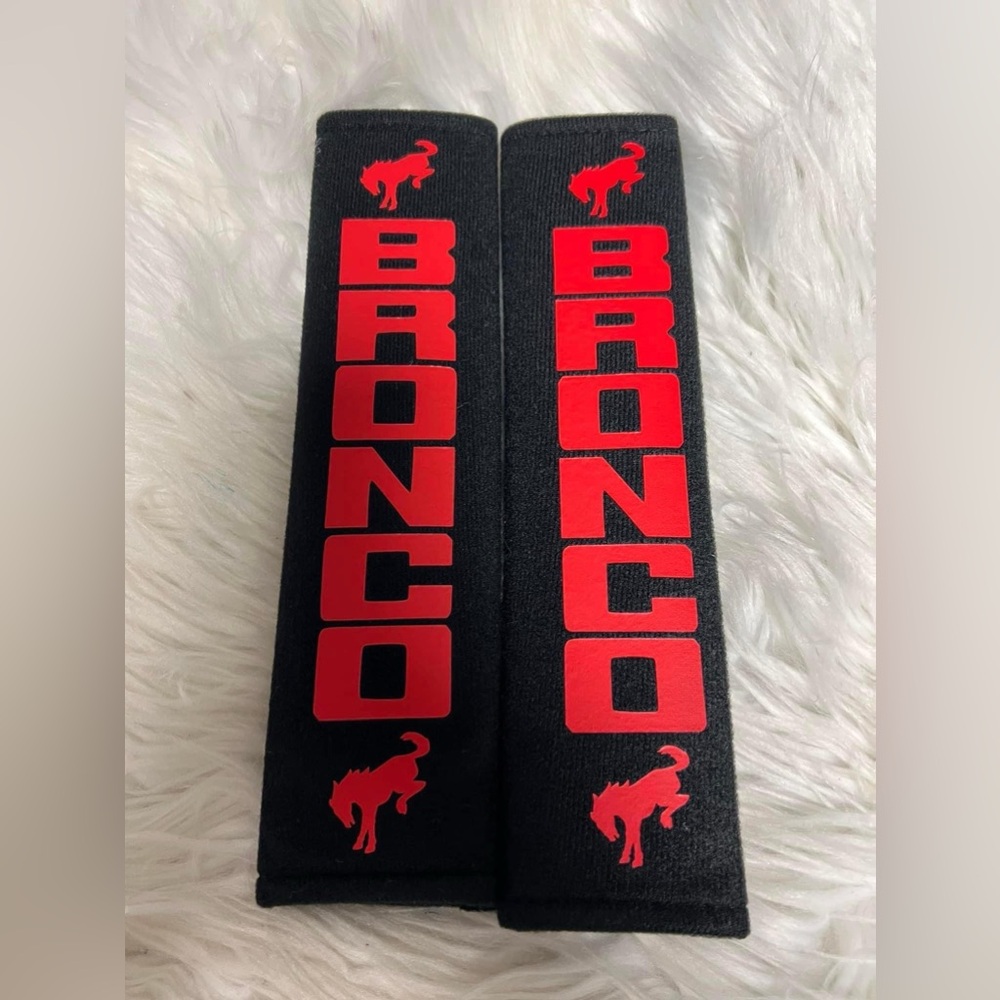 Bronco seatbelt covers 2 sets (four total pieces